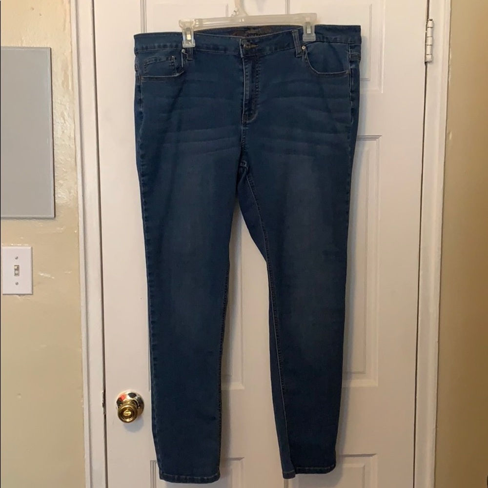 Plus Wax Denim Straight Legged Jeans